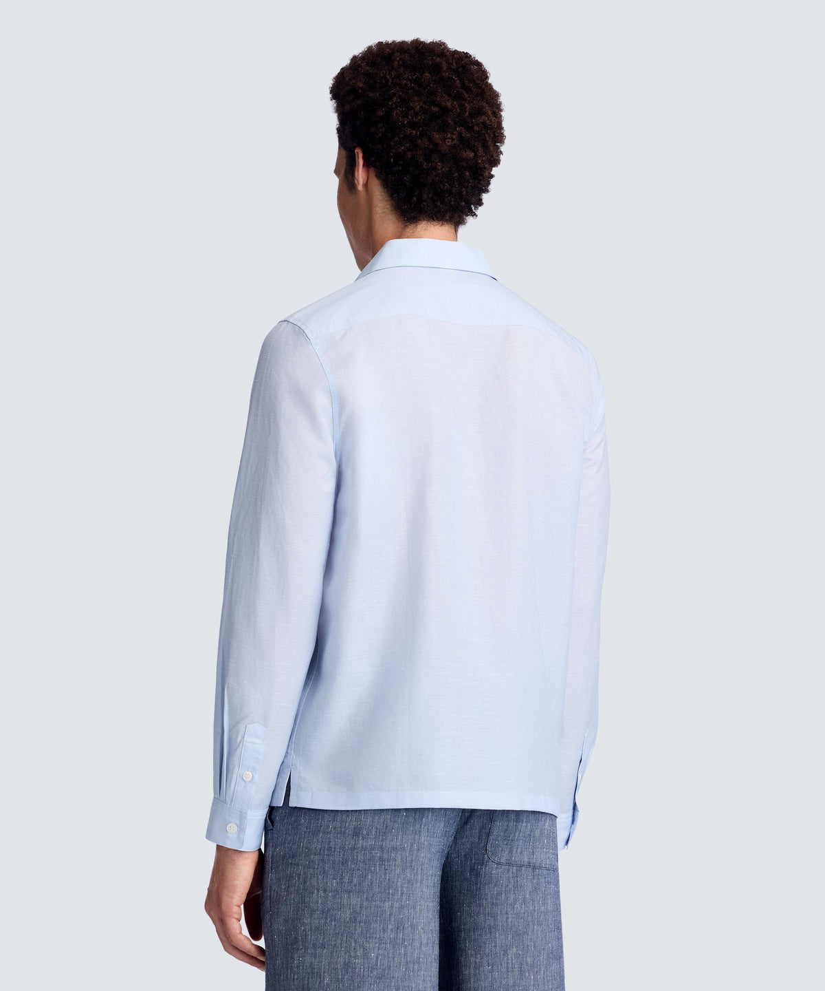 Men's Merino Linen Button-Up