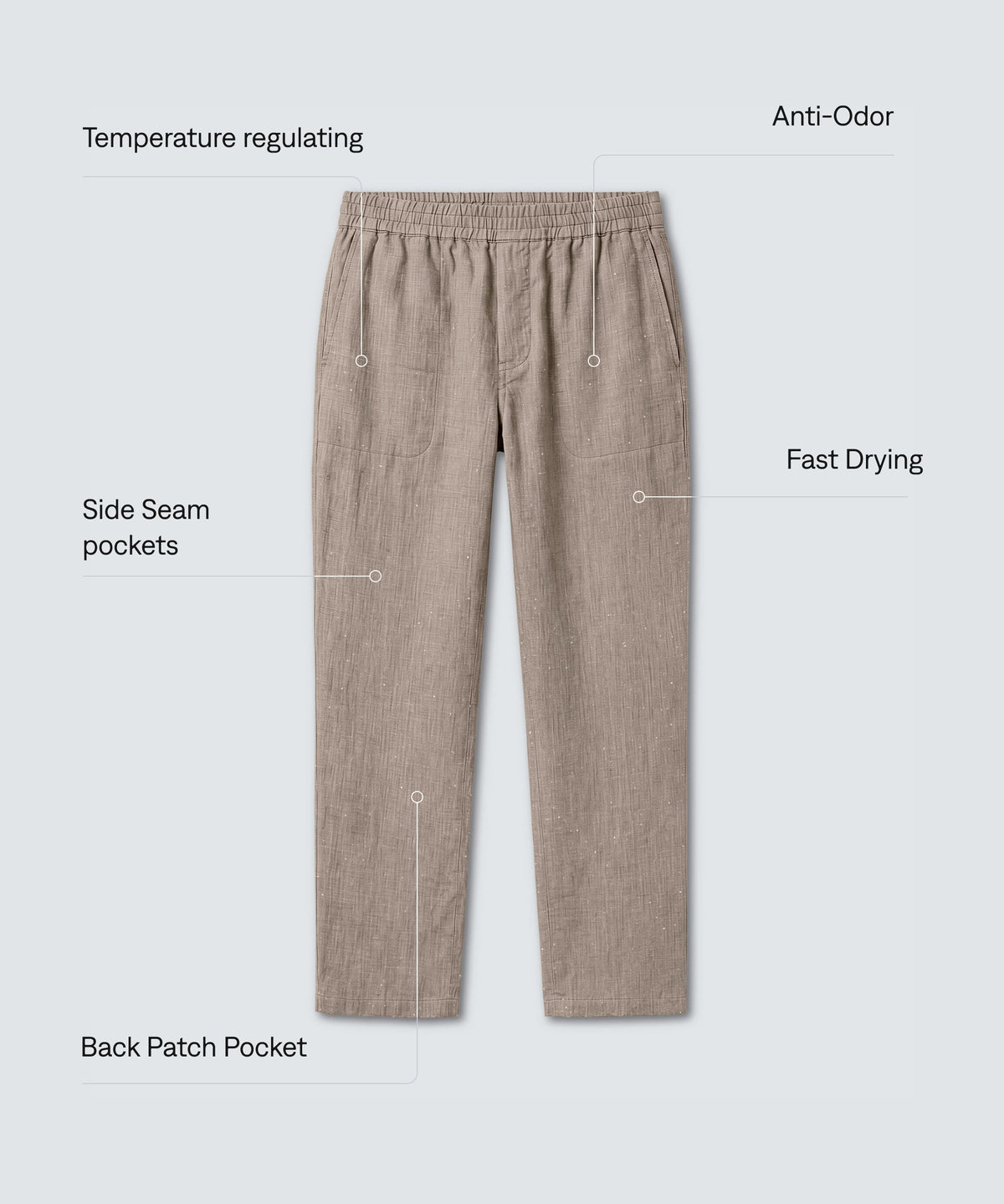Men's Merino Linen Beach Pants