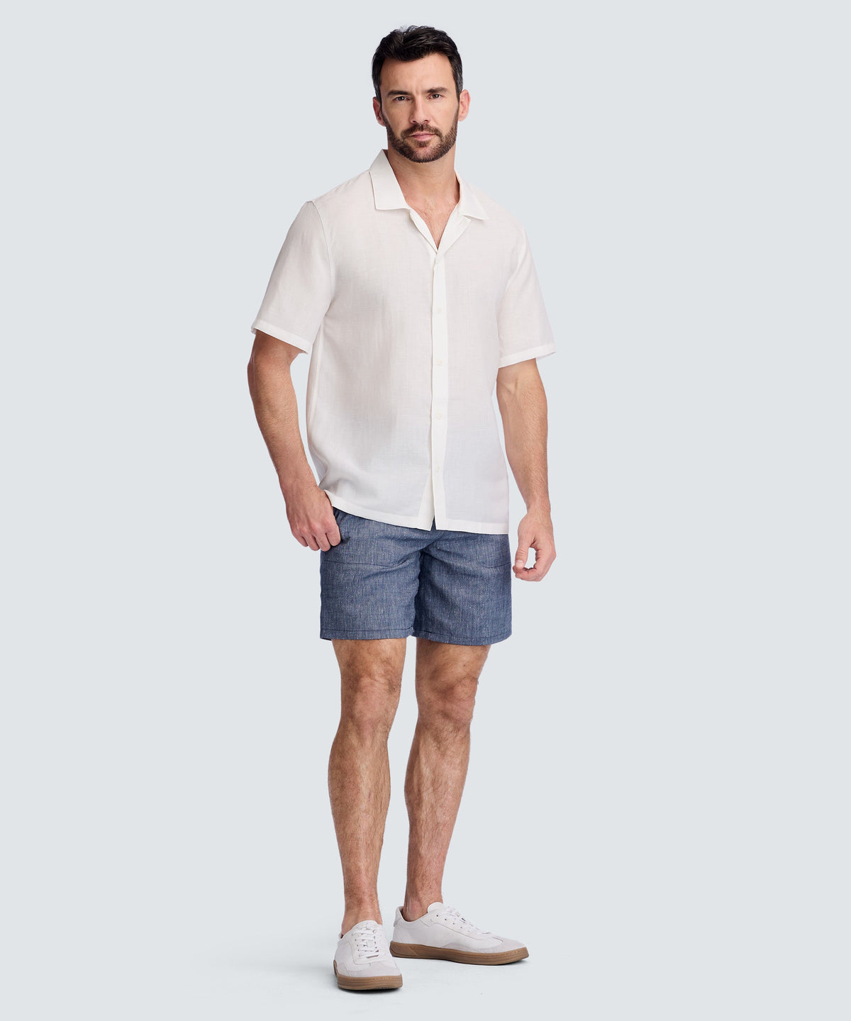 Men's Merino Linen Tropical Shirt
